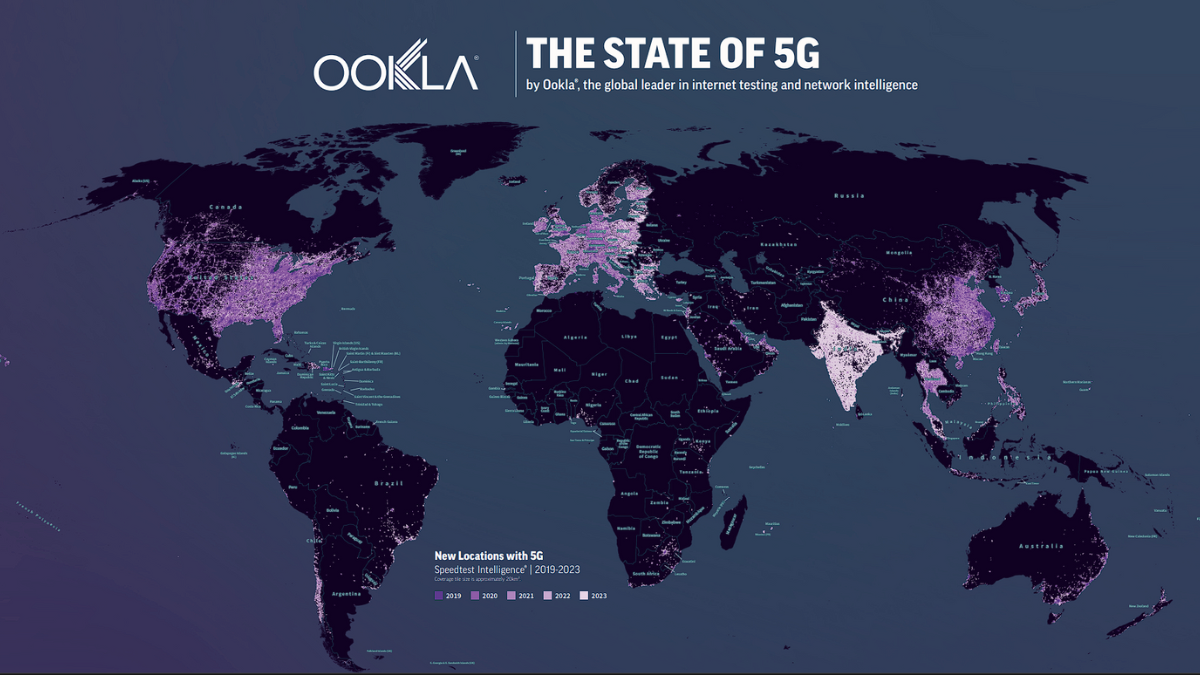 bản đồ 5G thế giới