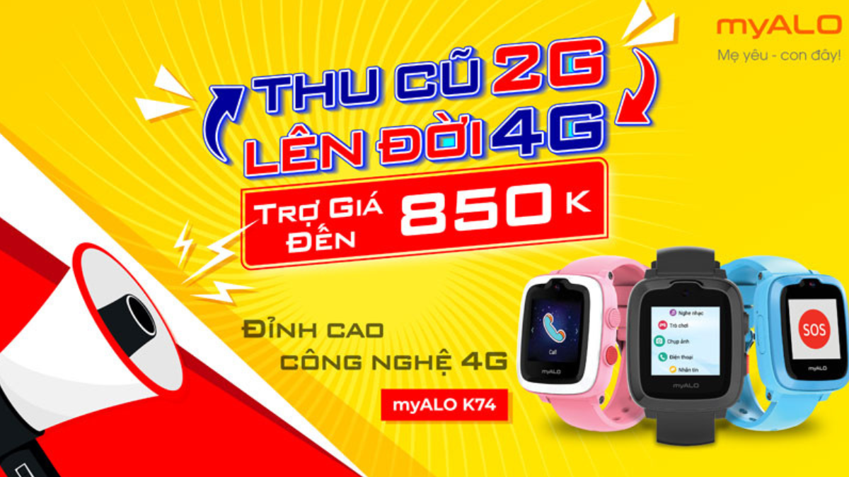 myAlo hỗ trợ định vị trẻ em từ 2G lên 4G