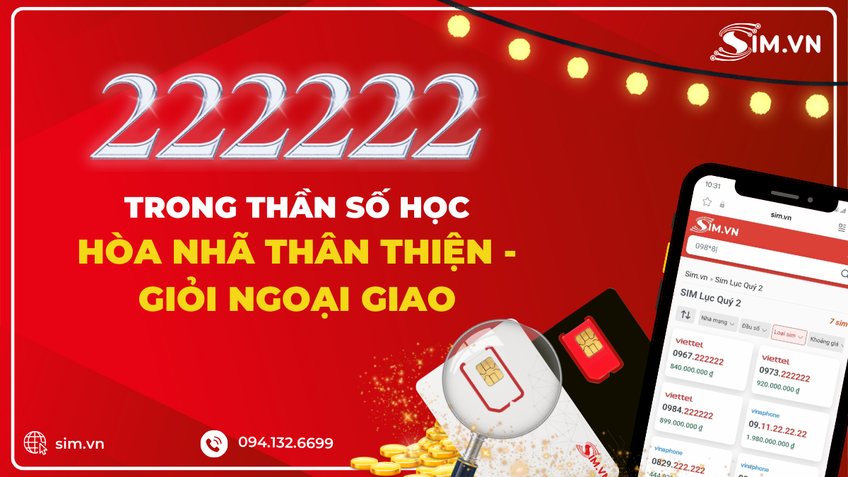 Lý giải ý nghĩa 222222 qua thần số học