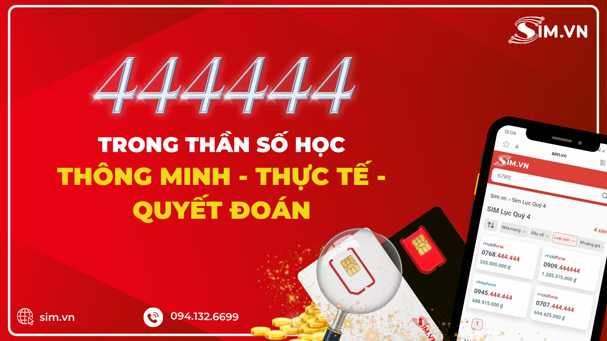 Trong thần số học thì 444444 có ý nghĩa gì?